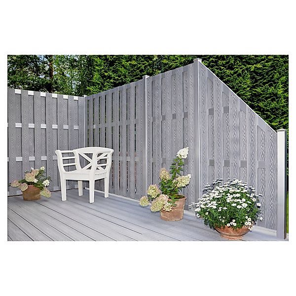Tetzner & Jentzsch Gartenzaun DALIAN-Serie silbergrau günstig online kaufen