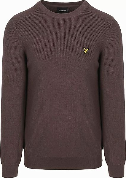 Lyle & Scott Rib Pullover Braun - Größe XL günstig online kaufen