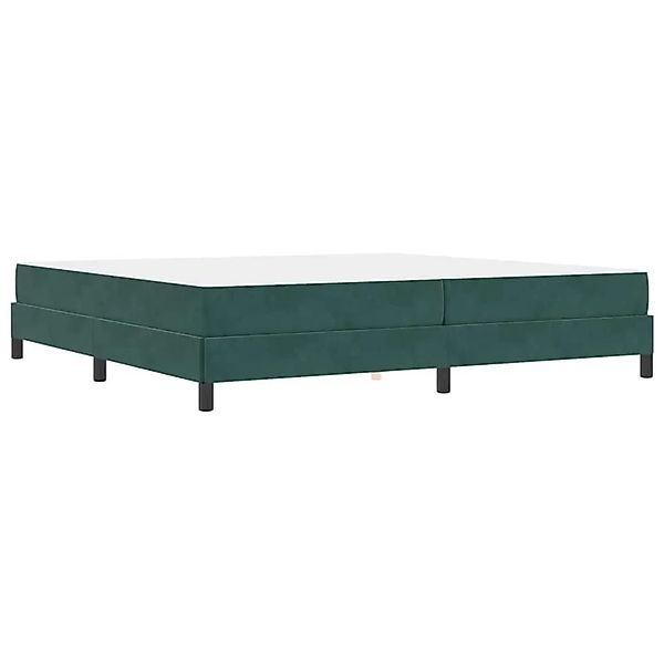 vidaXL Boxspringbett mit Matratze Dunkelgrün 200 x 210 cm Stoff 3398764 günstig online kaufen