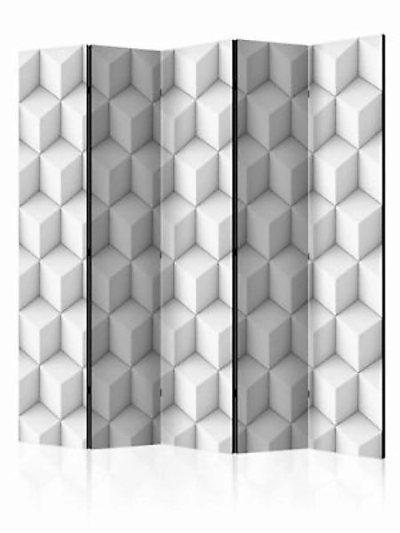 artgeist Paravent Room divider – Cube II schwarz/weiß Gr. 225 x 172 günstig online kaufen