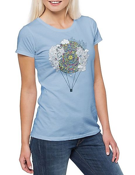 Urban Backwoods Print-Shirt Mayan Calendar Balloon Damen T-Shirt Azteken Ka günstig online kaufen