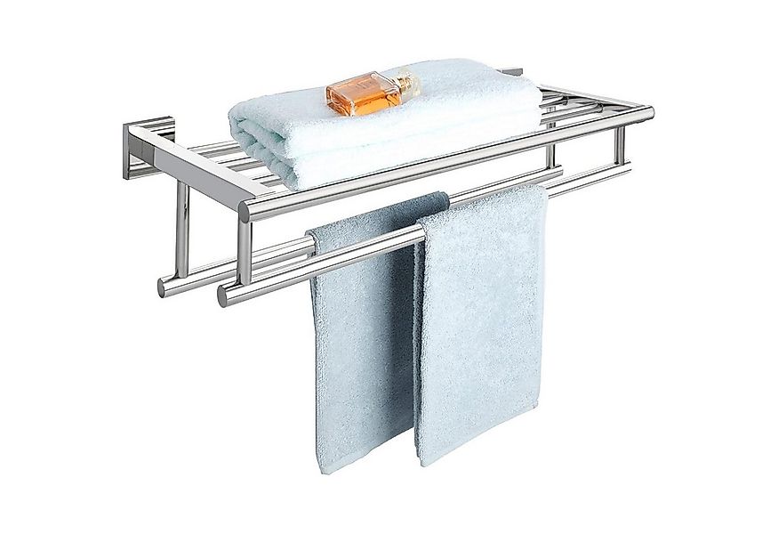 LuxusKollektion Handtuchstange Handtuchhalter Wand Edelstahl Ablage Badezim günstig online kaufen