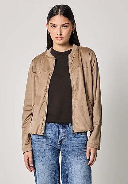 STREET ONE STUDIO Lederimitatjacke, ohne Kapuze, mit Rundhalsausschnitt günstig online kaufen