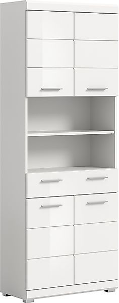 INOSIGN Hochschrank »SIENA, Breite 74cm, 4 Türen, 1 Schubkasten, 2 offene F günstig online kaufen
