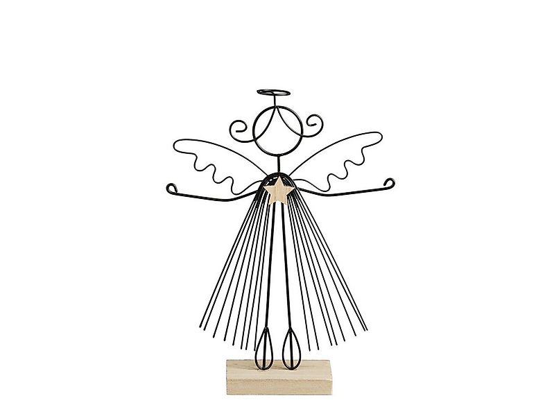 Mica Decorations Dekofigur Mica Decorations Dekofigur Engel 23 cm schwarz günstig online kaufen