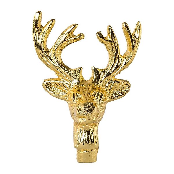 Gasper Dekoobjekt ALUMINIUM HIRSCHKOPF Kerzen-Pin. 6cm. günstig online kaufen