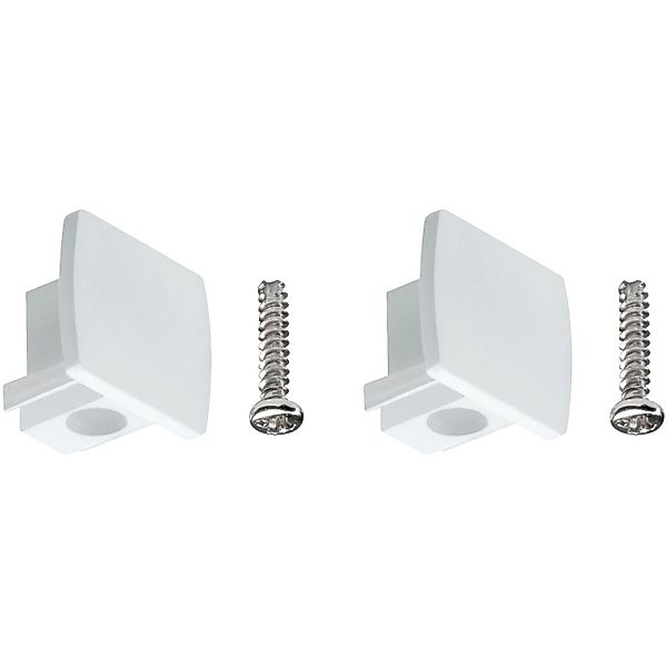 Paulmann "URail Verbinder 2er-Set Endkappe 2er-Set 13x21mm Weiß" günstig online kaufen