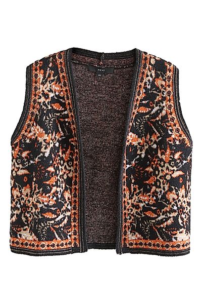 Next Strickweste Gestrickte gemusterte Weste mit günstig online kaufen