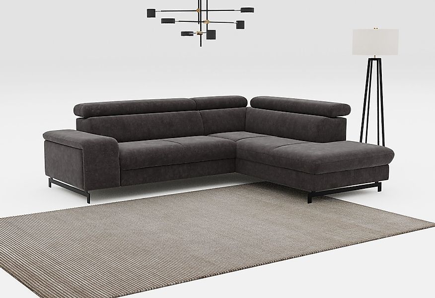 COTTA Ecksofa Emma L-Form, mit Kopfteilverstellung, günstig online kaufen