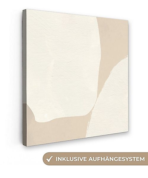 OneMillionCanvasses® Leinwandbild Beige - Abstrakt - Modern, Fotodruck (1 S günstig online kaufen