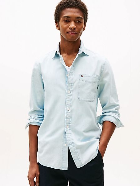 Tommy Hilfiger Langarmhemd "CHAMBRAY POCKET Regular Fit" günstig online kaufen