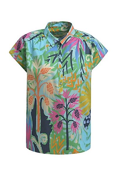 Milano Italy Blusentop SLEEVELESS BLOUSE W OVERSIZED SHOUL COLORFUL PRINT günstig online kaufen