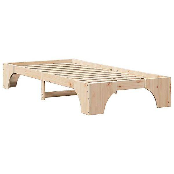 vidaXL Bett Bettgestell Massives Kiefernholz 90 günstig online kaufen
