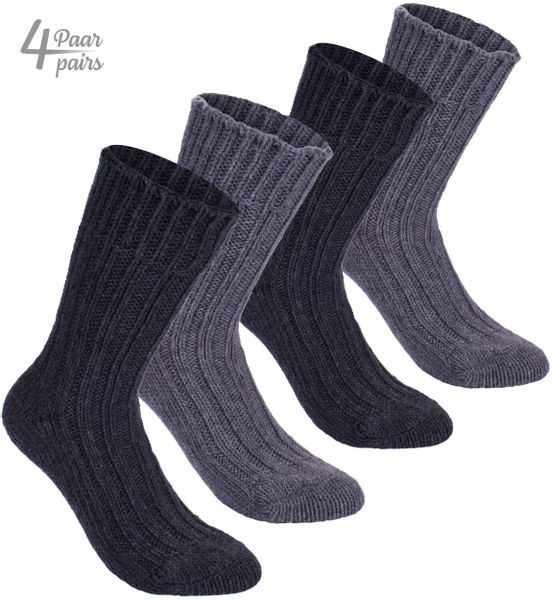 BRUBAKER Kuschelsocken warme dicke Alpaka Socken günstig online kaufen