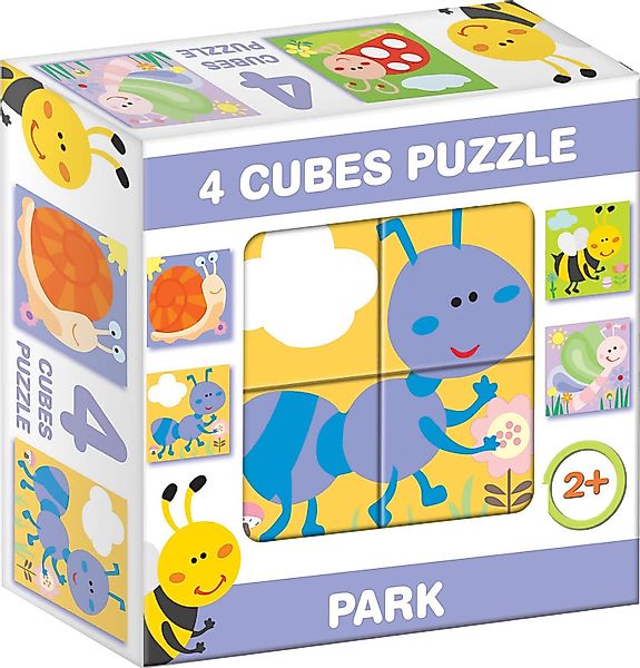 Dohany Würfelpuzzle Bilderwürfel 4-tlg. Insekten Kinderpuzzle, günstig online kaufen