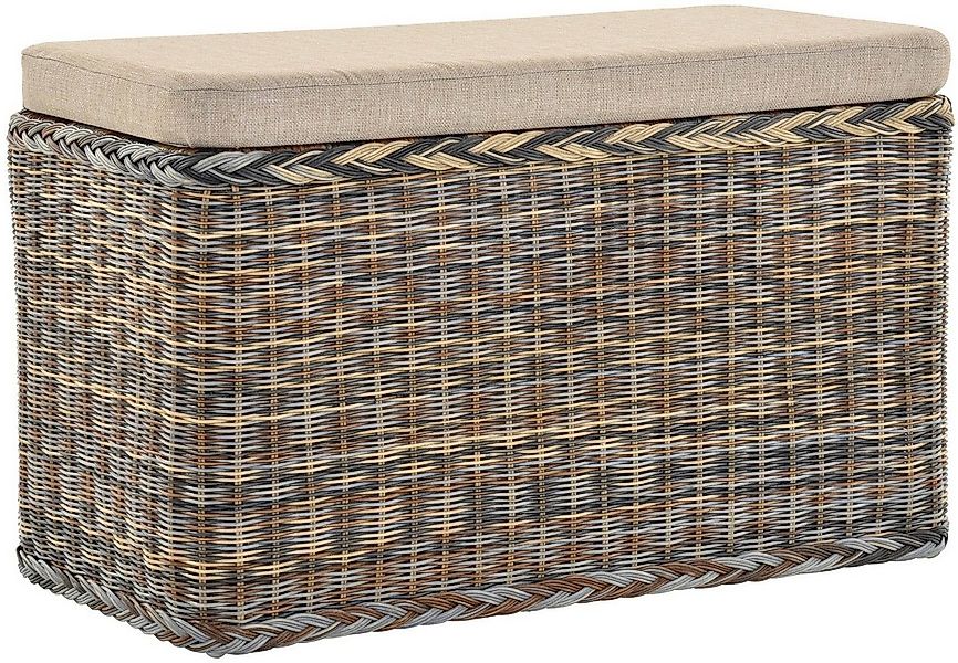 Krines Home Wäschetruhe Rechteckige Truhe Sitztruhe gepolstert mit Deckel N günstig online kaufen