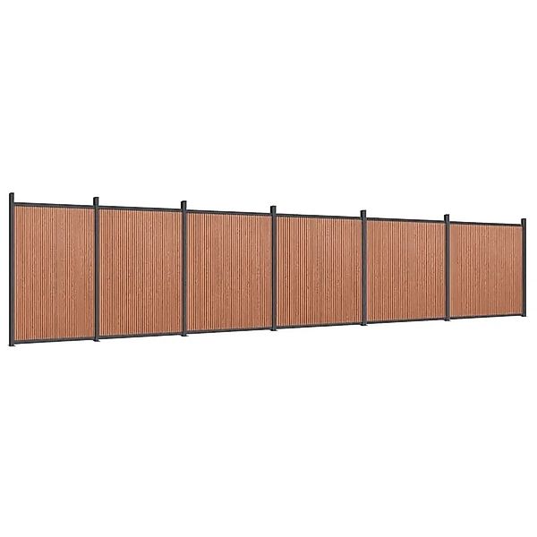 vidaXL Zaunelement Braun 1045x186 cm WPC 3282803 günstig online kaufen