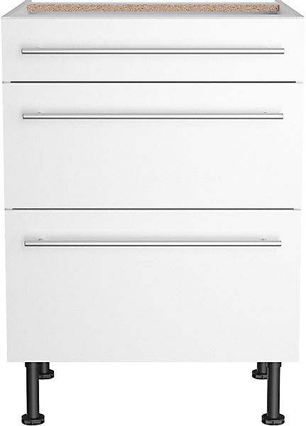 KOCHSTATION Unterschrank "KS-Bern2" Breite 60 cm, 1 Schubkasten, 2 Auszüge günstig online kaufen