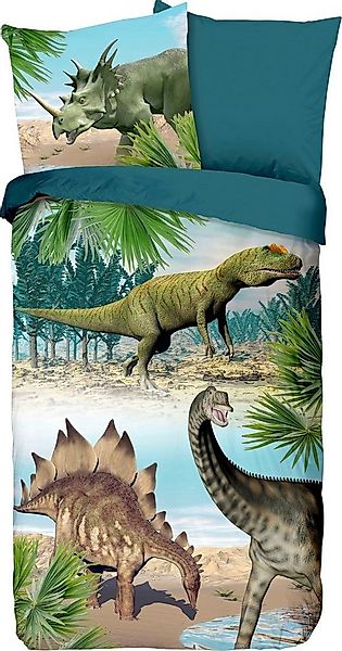 good morning Kinderbettwäsche Dino Bettwäsche-Set, Renforcé, 2 teilig, 100% günstig online kaufen