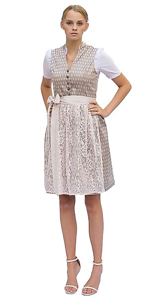 Entari Dirndl 543GT APOLLON Beigegrau geblümt günstig online kaufen