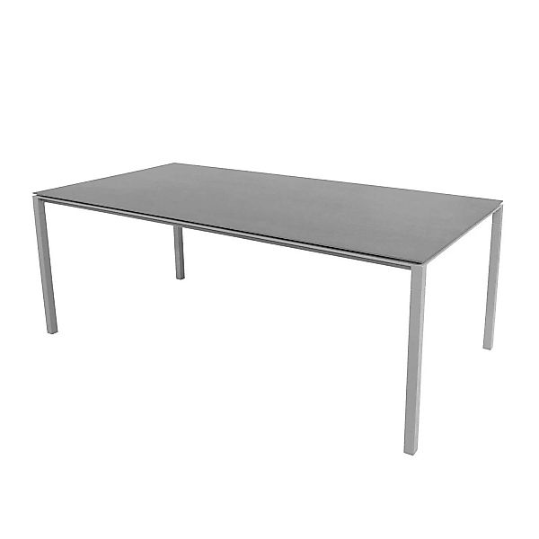 Cane-Line - Pure Gartentisch 200x100cm - basalt grau/Tischplatte Keramik/Ge günstig online kaufen