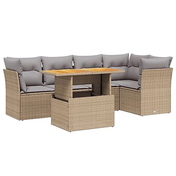 vidaXL Gartenlounge-Set 5-tlg. Garten-Sofagarnitur mit Kissen günstig online kaufen