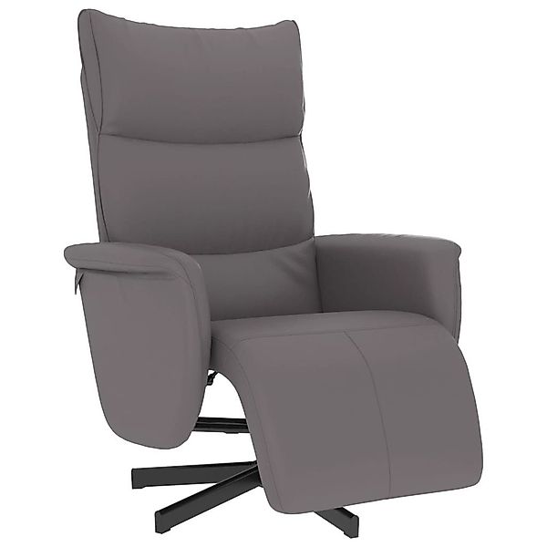 vidaXL Sessel Relaxsessel mit Fußteil Grau günstig online kaufen