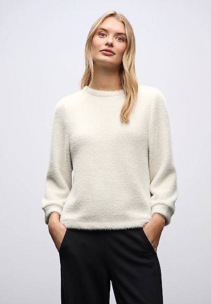 STREET ONE Rundhalsshirt mit Glitzerdetail günstig online kaufen