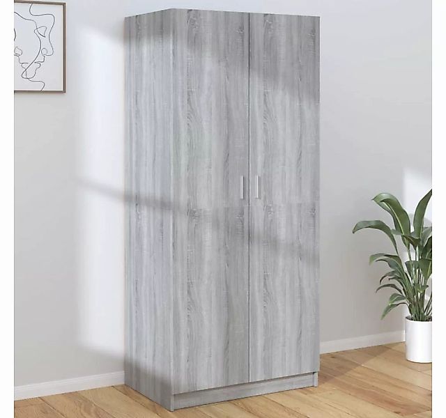 furnicato Kleiderschrank Grau Sonoma 80x52x180 cm Holzwerkstoff (1-St) günstig online kaufen