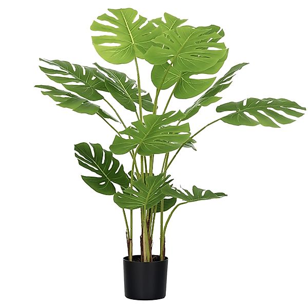 HOMCOM Künstliche Pflanze 120 cm mit Übertopf günstig online kaufen