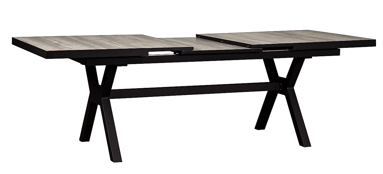 deVries Gartentisch Alu-Ausziehtisch Montana 200/260x100cm anthrazit günstig online kaufen