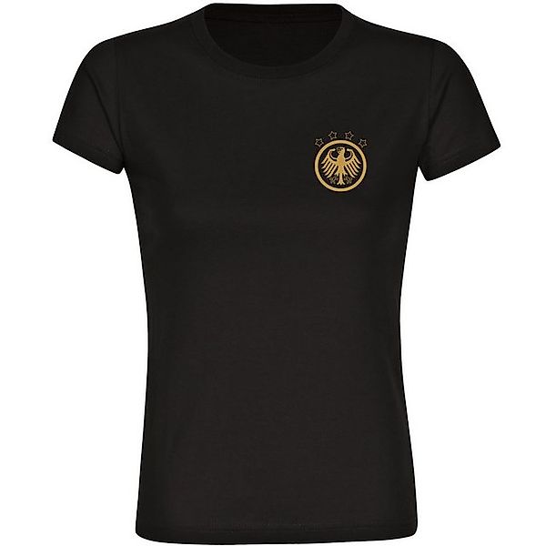 multifanshop T-Shirt Damen Germany - Adler Retro Gold - Frauen günstig online kaufen