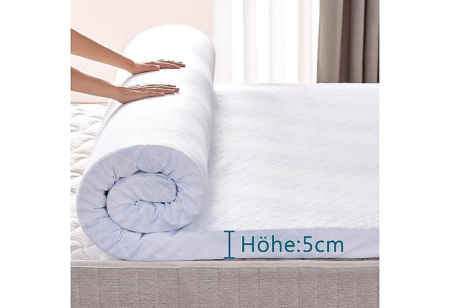 Wenta, Topper Gel-Memory-Schaum, 5-Zonen-Druckentlastung, 5 cm hoch, Gel To günstig online kaufen