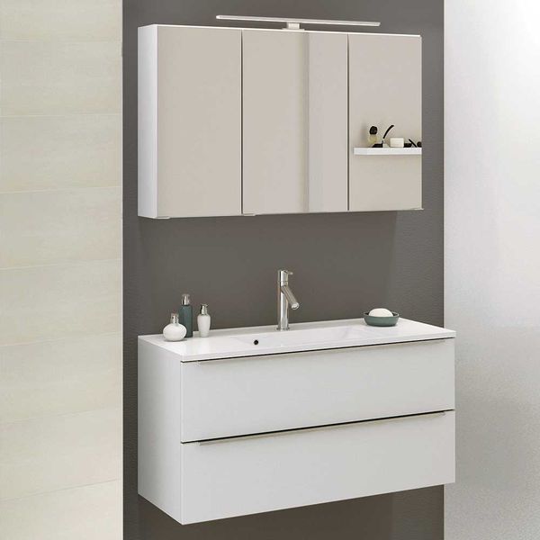 Badmöbelset in Weiß Made in Germany (zweiteilig) günstig online kaufen