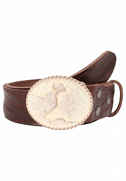 Rettungsring Gürtel Ledergürtel austauschbare Schließe "Neustadt Rosé Mit S günstig online kaufen