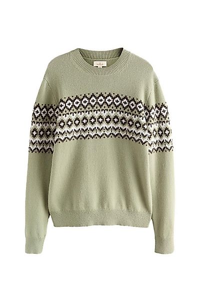 Next Norwegerpullover Regular Fit Signature Fairisle-Pullover, Merino (1-tl günstig online kaufen