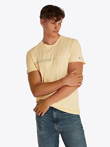 Tommy Jeans Kurzarmshirt "TJM SLIM ENTRY GRAPHIC TEE EXT", Mit Rundhalsauss günstig online kaufen