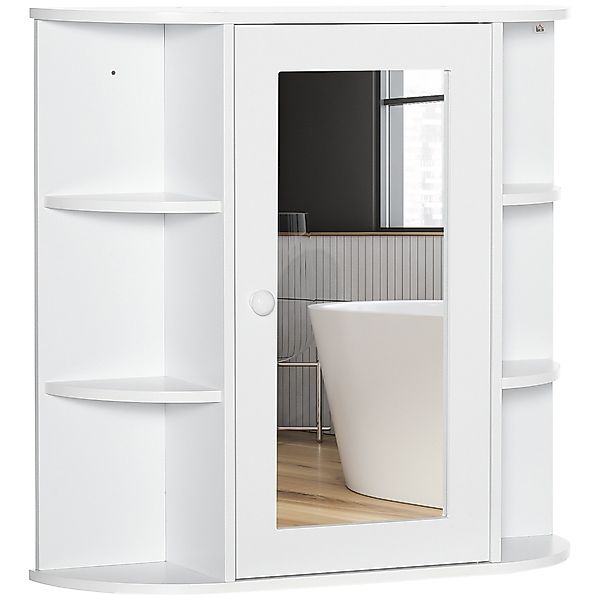 HOMCOM Spiegelschrank Badspiegel Wandmontage mit 8 günstig online kaufen