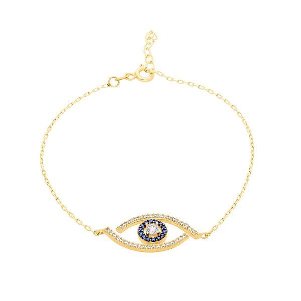 Suzan Gold Goldarmband Evil Armband weiß, günstig online kaufen