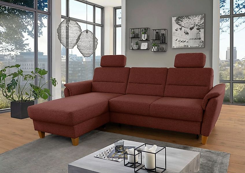 Home affaire Ecksofa Palmera L-Form, Federkern, günstig online kaufen