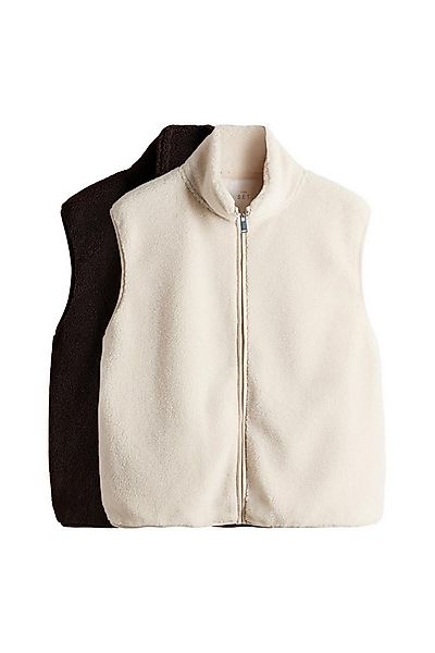 The Set Fleecepullover The Set Gilets aus Borg mit RV, 2er-Pack (2-tlg) günstig online kaufen