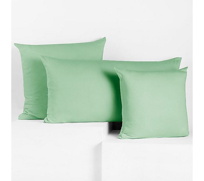 texpot Kissenhülle Jersey Baumwolle Reißverschluss, (2 Stück) günstig online kaufen