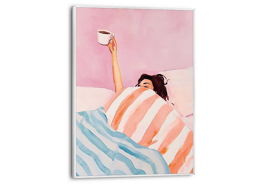 Reinders! Poster Coffee Please, Schlafzimmer - Mehrfarbig - MDF - Menschen günstig online kaufen