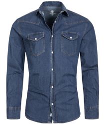 Rock Creek Jeanshemd Herren Jeanshemd Blau günstig online kaufen