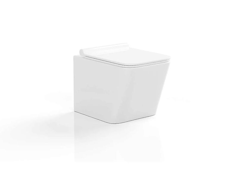 Wand-WC aus Keramik ohne Flansch - Weiß - CLEMONA günstig online kaufen