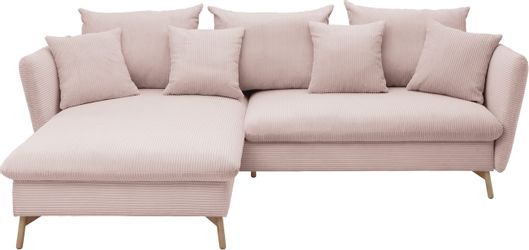 andas Ecksofa "MERLE, 258 cm, L-Form, traumhafter Cord," mit Bettfunktion u günstig online kaufen