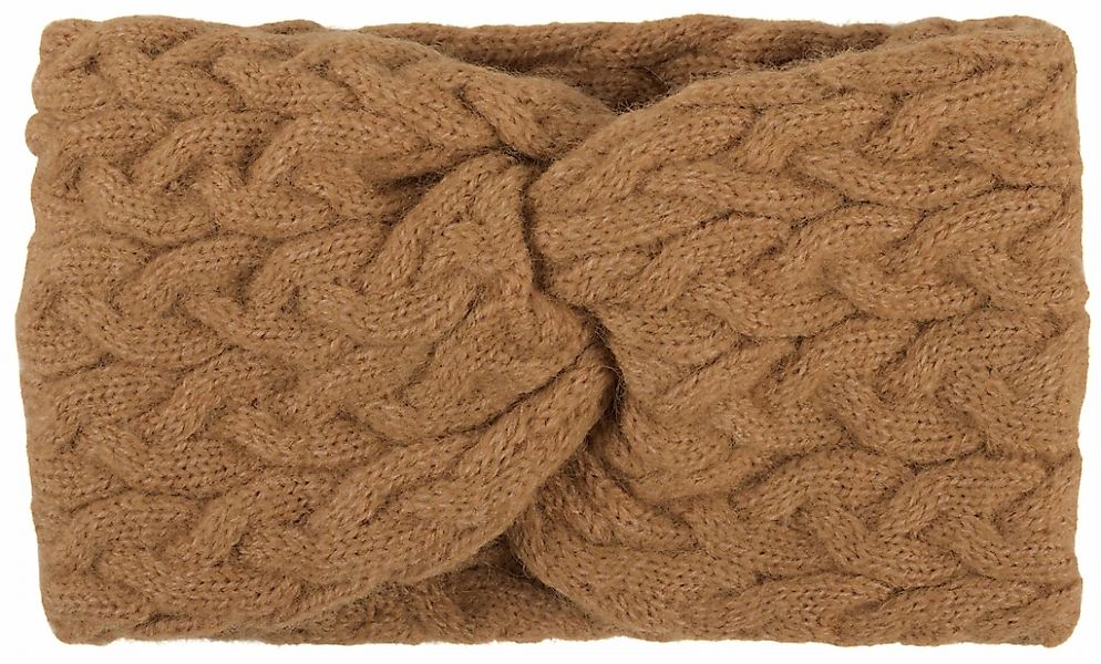 styleBREAKER Stirnband "Strick Stirnband mit Zopfmuster und Twist Knoten" 1 günstig online kaufen