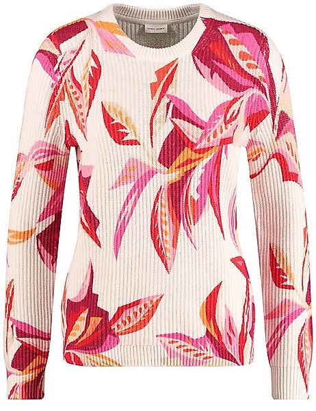 GERRY WEBER Sweatshirt Floral gemusterter Pullover in Rippstrick günstig online kaufen