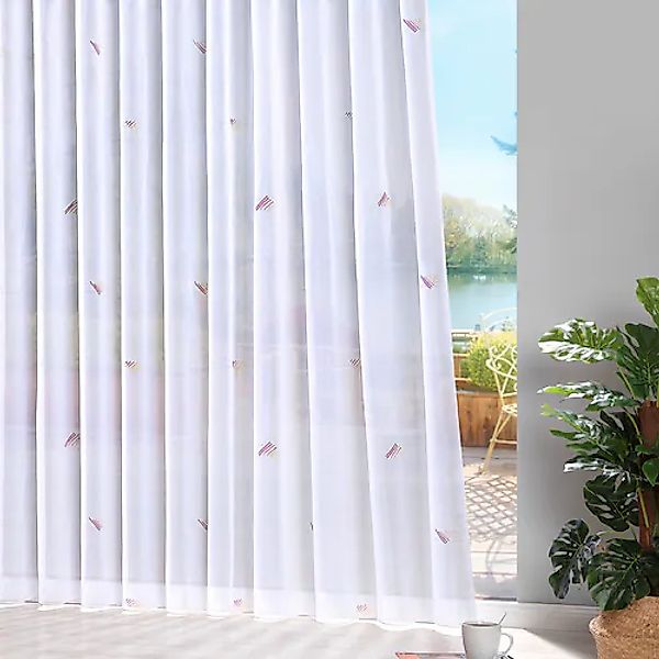 Weckbrodt Gardine »Lissi«, (1 St.), Voile, bedruckt, Allover, Motiv, halbtr günstig online kaufen