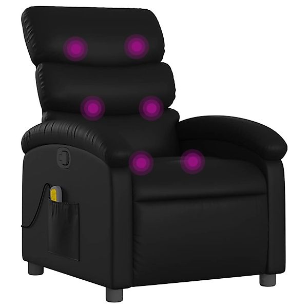 vidaXL Sessel Massagesessel Schwarz Kunstleder (1-St) günstig online kaufen